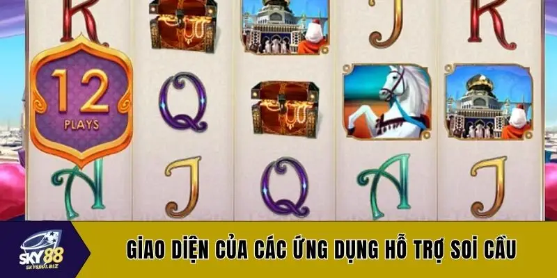 Giao diện của các ứng dụng hỗ trợ soi cầu