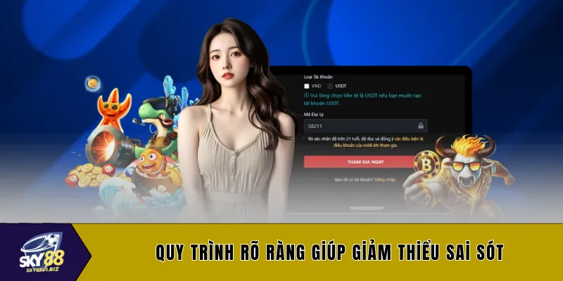Quy trình rõ ràng giúp giảm thiểu sai sót